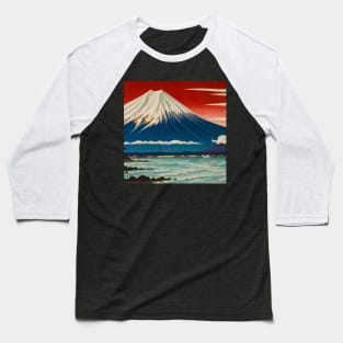 Mount Fuji inspired by Hokusai's works Baseball T-Shirt